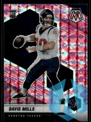 2021 Panini Mosaic #322 Davis Mills Prizm Camo Pink Houston Texans